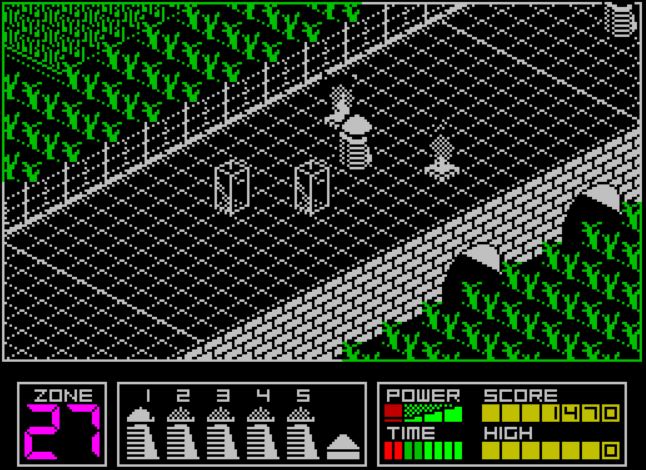 Highway Encounter - ZX Spectrum game screenshot (1985) by Vortex